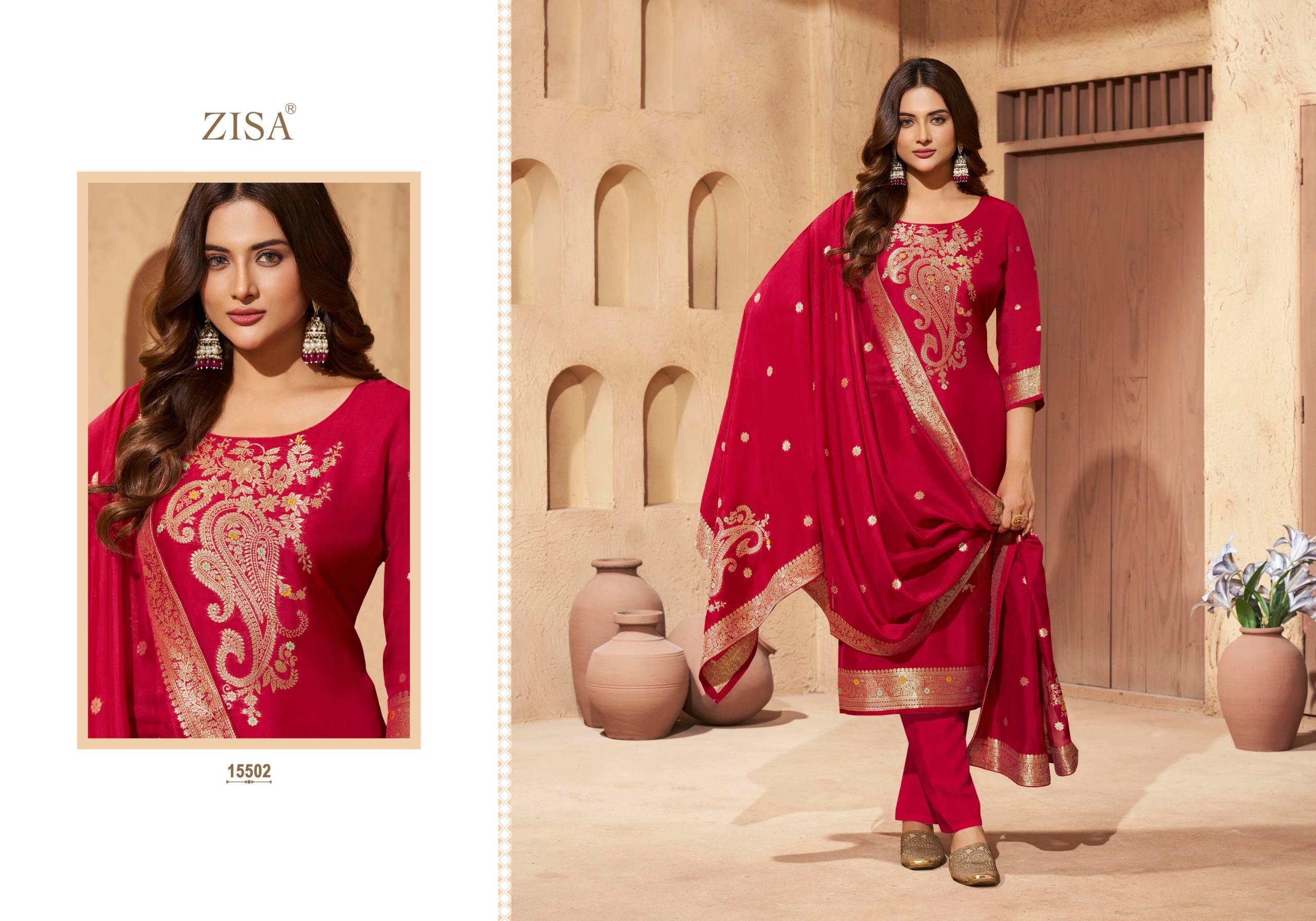 Saiyaara By Zisa 15501 To 15504 Series Stylish Beautiful Colourful SILK Dresses At Wholesale Price
